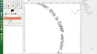 Creating text along a path in GIMP