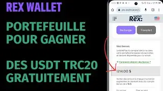 Gagnez des usdt gratuit Avec Rex Wallet