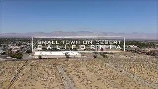 Small Town Somewhere in California Desert | 4K Drone Video