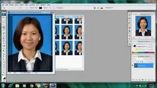 how to creat a 40 copy passport & stamp size photo in a4 size paper