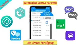 How to Get FREE MULTIPLE Phone Numbers For VERIFICATION | Without Any Error | TECH X STUDIO