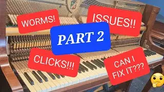 Fixing an old Petrof piano in desperate need of help!! PART 2