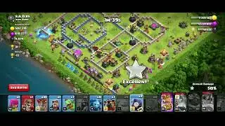 super archer blimp destroys max TH 14 base 🔥🔥 #coc #clashofclans #falcon gamers