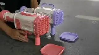 Rocket Boom Bubble Gun Electric 44/64 Hole Bubble Gun Gatlin Gun Machine