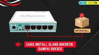 Cara Install Ulang Mikrotik Atau Netinstall Mikrotik RB750GR3 Yang Tidak Bisa HARD RESET