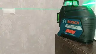 Купил новый лазерный уровень Bosch GLL 3-60 XG 360° для электромонтажных работ в городе Пскове.