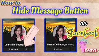 How to Hide Message Button on Facebook 2021 (Paano i-hide ang message button)