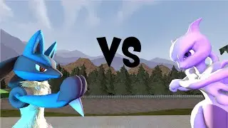 Lucario vs Mewtwo