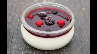 Панна котта с конфитюром из замороженных ягод рецепт  