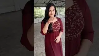 order now beautiful Georgette A-line kurti with heavy hand worked yoke 🔥 WhatsApp 7907820952
