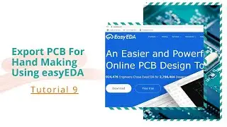 How To Export PCB for hand making as PDF File Using easyEDA