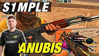 s1mple ANUBIS faceit game! 🔥 CSGO s1mple POV!