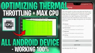 Optimizing Thermal Throttling & Max CPU Performance For Android Phone : No Root || Get Max 90 FPS !