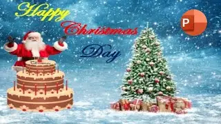 Happy Christmas Day PowerPoint animation tutorial | PowerPoint animation video | Computer Skills 53|