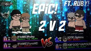 Ruby is Back! PyroHD/Ruby vs Pros 2v2! [Doodle Army 2 Mini Militia]