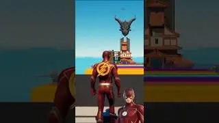 #fortnite #marvel #shorts New Challenge 🤯 Spider-Man 🕷️ And Flash ⚡ Who's The Best Hero? @fortnite