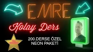 Photoshop Hazır Neon Psd  Paketleri.Photoshop Dersleri.Photoshop Eğitim Seti.