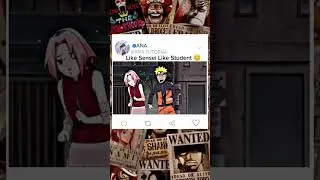 Like Sensei Like Student😊#shorts #viral #trending #naruto #narutoshippuden