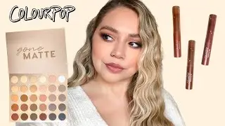 COLOURPOP GONE MATTE PALETTE + NEW BLOTTED LIPS | SWATCHES, REVIEW + TUTORIAL | Makeupbytreenz