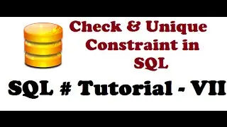 Check and Unique Constraint in SQL