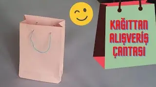 Kağıttan Alışveriş Çantası / Origami Okulu