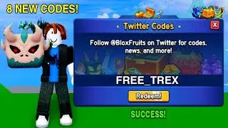 *NEW CODES* ALL WORKING CODES IN BLOX FRUITS 2024 AUGUST! ROBLOX BLOX FRUITS CODES T REX
