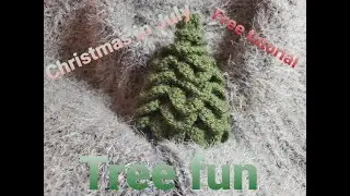 Christmas in July/Crochet tree/Free crochet tutorial