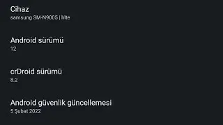 Android 12 Geldi - Samsung Galaxy Note 3 [SM-N9005] crDroid 8.2 [ 17.02.2022 ]