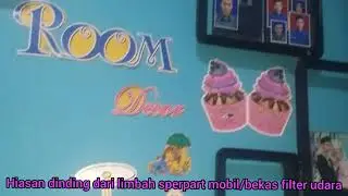 DIY hiasan dinding dari sperpart mobil bekas