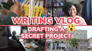Writing Vlog: Drafting a Secret Project 🤫 [CC]