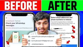 facebook email remove problem | Facebook number remove whatsapp code problem