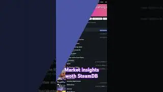 Understanding the size of your Market with SteamDB #marketresearch #marketing #indiegame