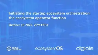 Initiating the startup ecosystem orchestration: the ecosystem operator role