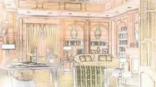 3D Animation Interior Rendering Process