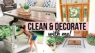 CLEAN AND DECORATE WITH ME 2019 // SUMMER HOUSE TOUR // SUMMER DECORATING IDEAS