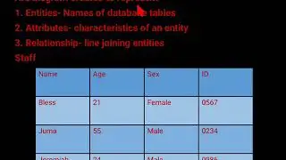 Video that show Entities relationship diagram.