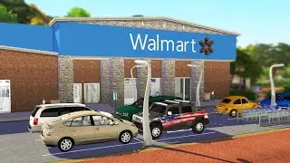 SIMS 4 WALMART 🎮RETAIL STORE SPEED BUILD