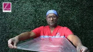 Protecting your incisions in the shower after surgery.