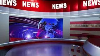 Free News Studio Setup || News Media Templates || Breaking News Studio_No Copyright