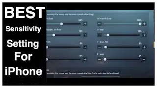 Best sensitivity setting for iphone | 7plus , 8 plus , X , Xs ,XS max ,