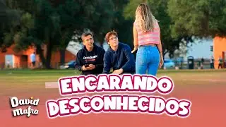 Staring at strangers on street prank