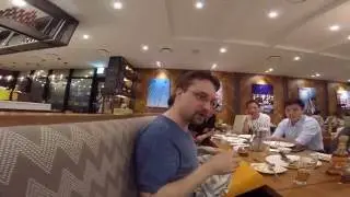 Drinking and Eating with Students in Korea