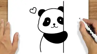 COMO DESENHAR UM PANDA KAWAII FÁCIL