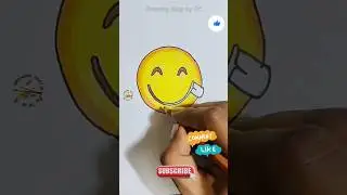 Smiley Face drawing | Smiley drawing | emoji drawing | How to draw  smiley face with tongue out