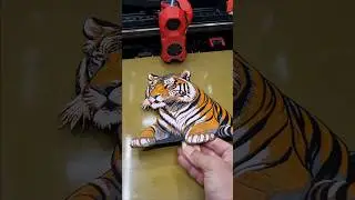 Painting with a 3D Printer: Tiger