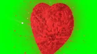 Heart green Screen Effect | no sound