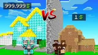 FAKİR AİLE YAPI VS ZENGİN AİLE YAPI - Minecraft Yapı Kapışması 😱