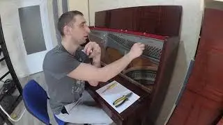 Замена, натяжка струн в пианино, фортепиано, настройка.