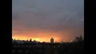 The sounds of the storm and thunder