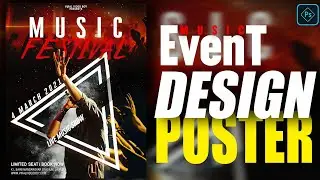 Music Event Poster Design in Photoshop || Poster Designing Tip by Pawan Soni